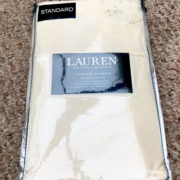 Lauren Ralph Lauren Other - Lauren Ralph Lauren Dunham sateen standard pillowcases set of 2-cream